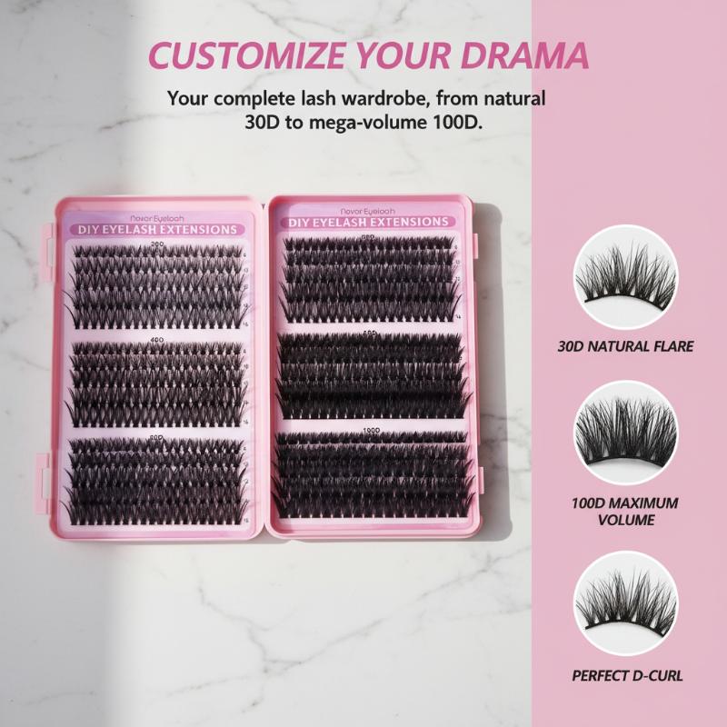 Eyelash Extension Cluster - Kit di Extension Ciglia a Ciuffetti