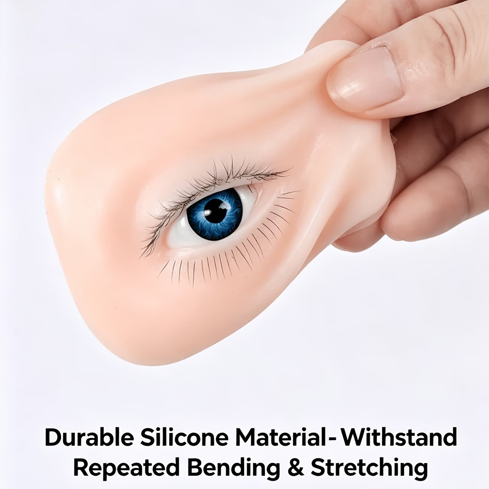 Eyelash Extension Model - Modello di Occhio in Silicone a