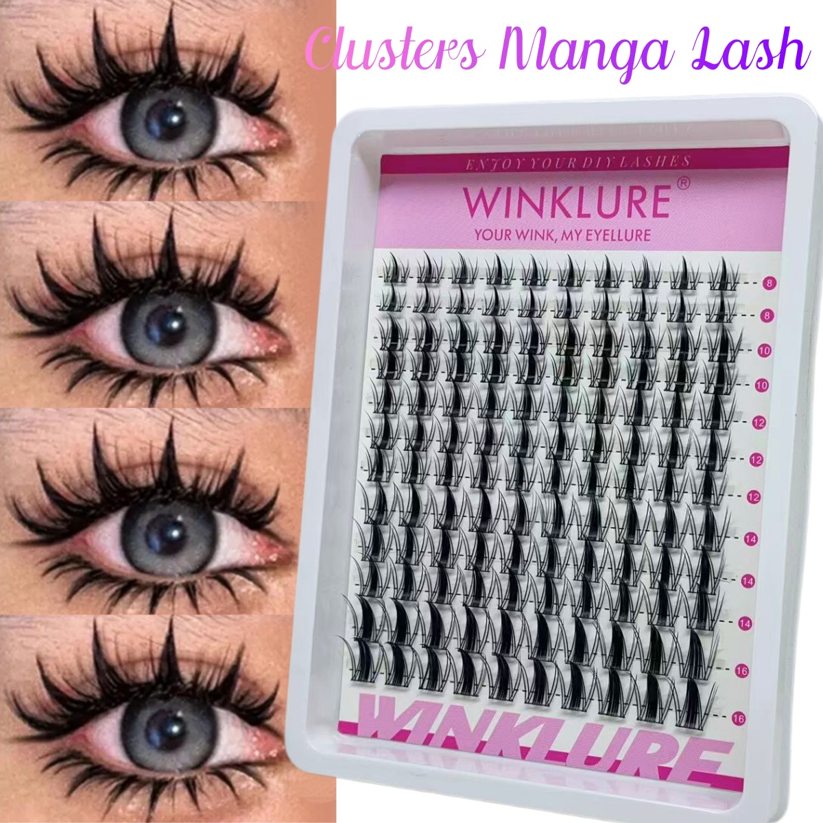 Individual Lash Tray - WINKLURE Kit Ciglia a Ciuffetti Manga,