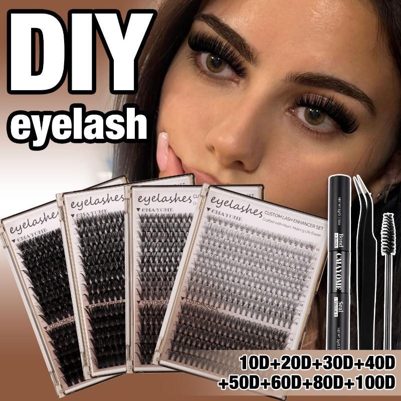 Eyelash Extension Cluster - Kit ciglia finte 3D 10D-100D, ciglia