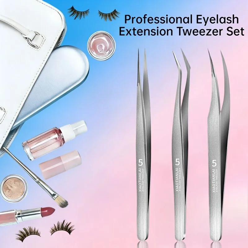 Set di 3 pinzette per sopracci - Eyelash Extension For Men recensione e prezzo