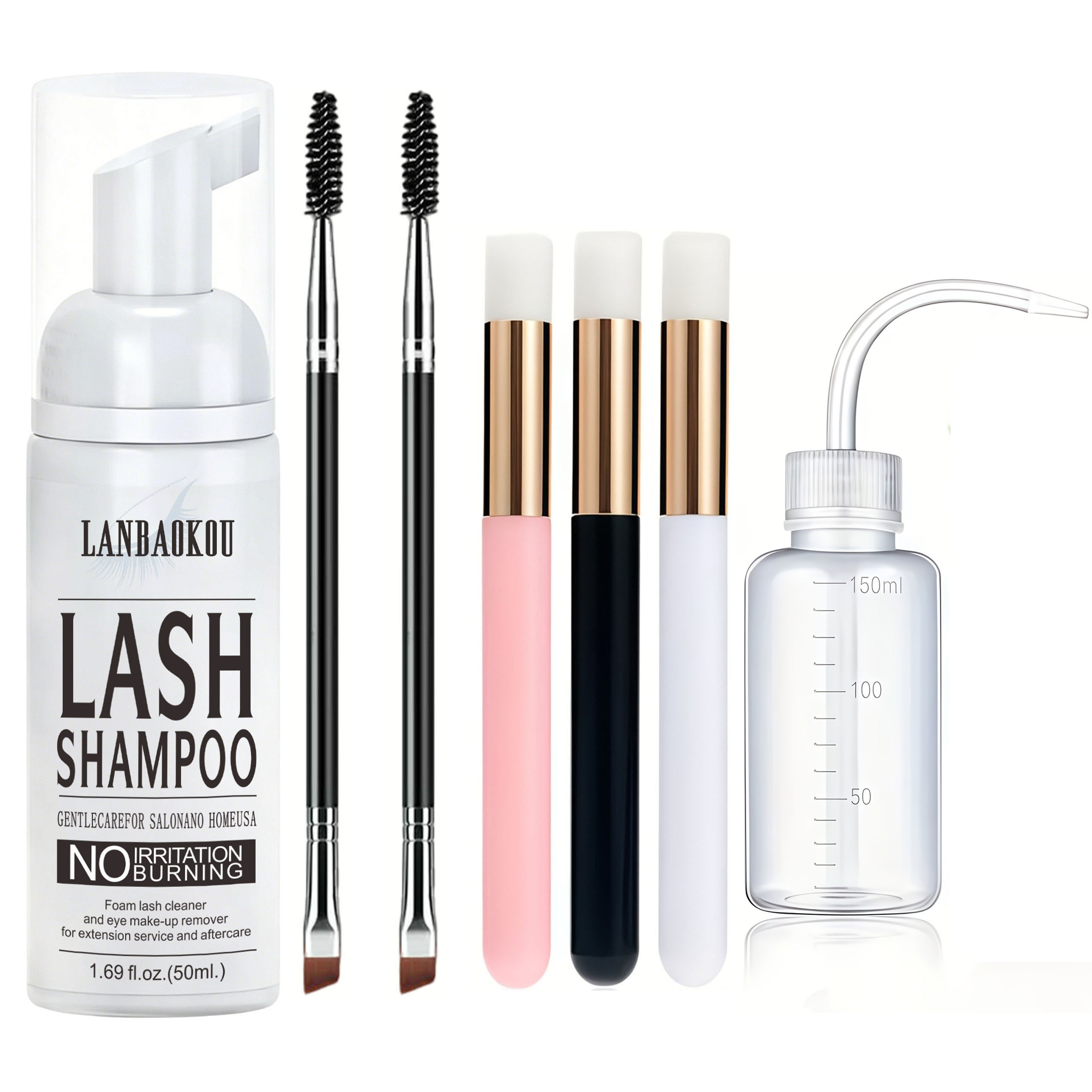 Shampoo per Ciglia 50ML + Spaz - Eyelash Extension Aftercare recensione e prezzo