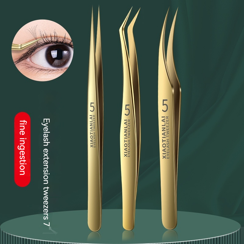 Set di 3 Pinzette Dorate per C - Eyelash Extension For Men recensione e prezzo