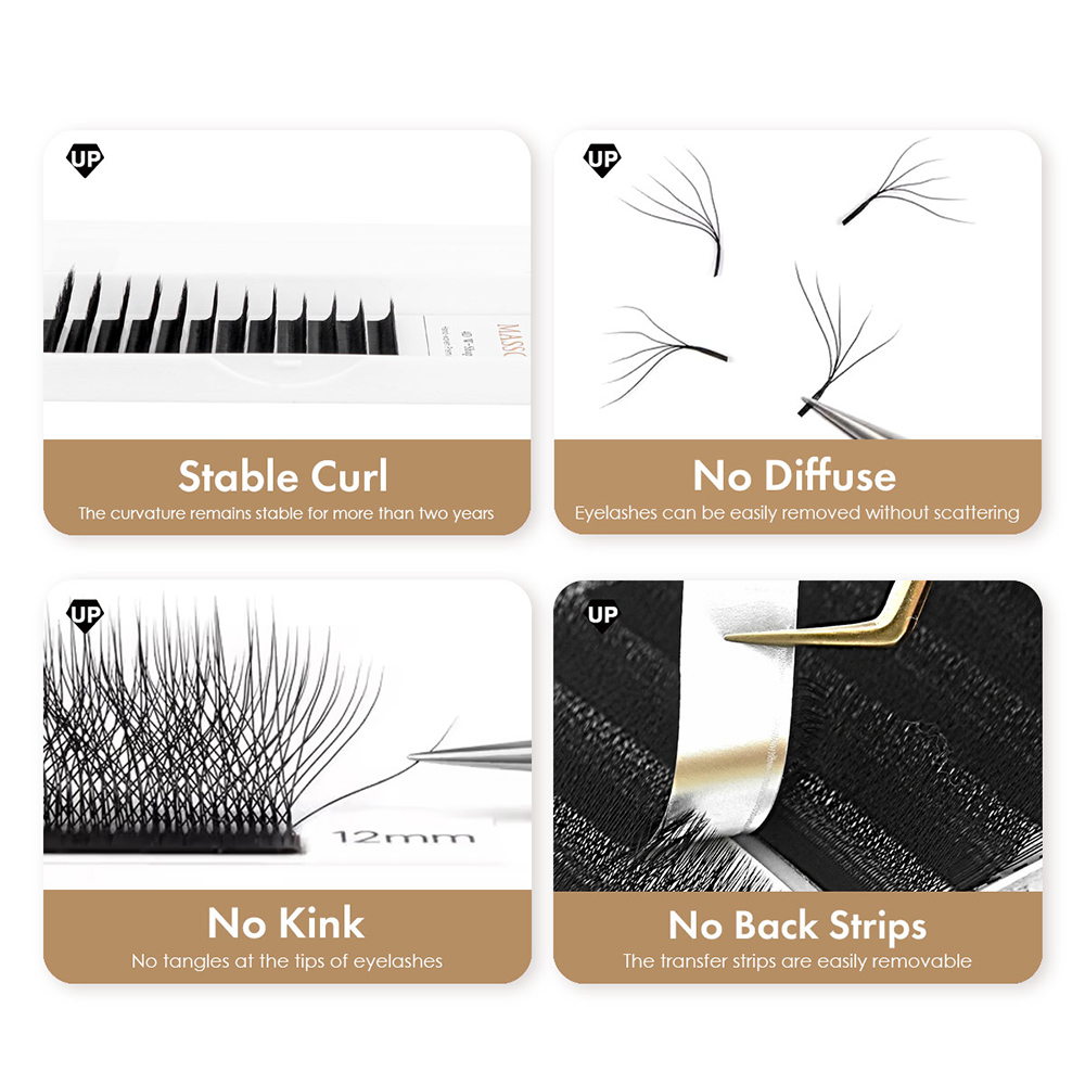 MASSCAKU YY/3D/4D/5D/6D W Form - Eyelash Extension Yy recensione e prezzo
